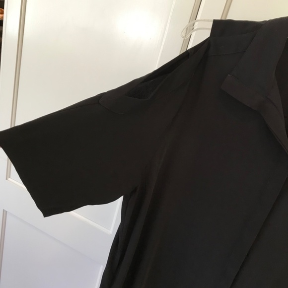 CHICO’S Button Down Tunic Short Split Sleeve Blouse Black Women’s Size XL 1X - Picture 6 of 16